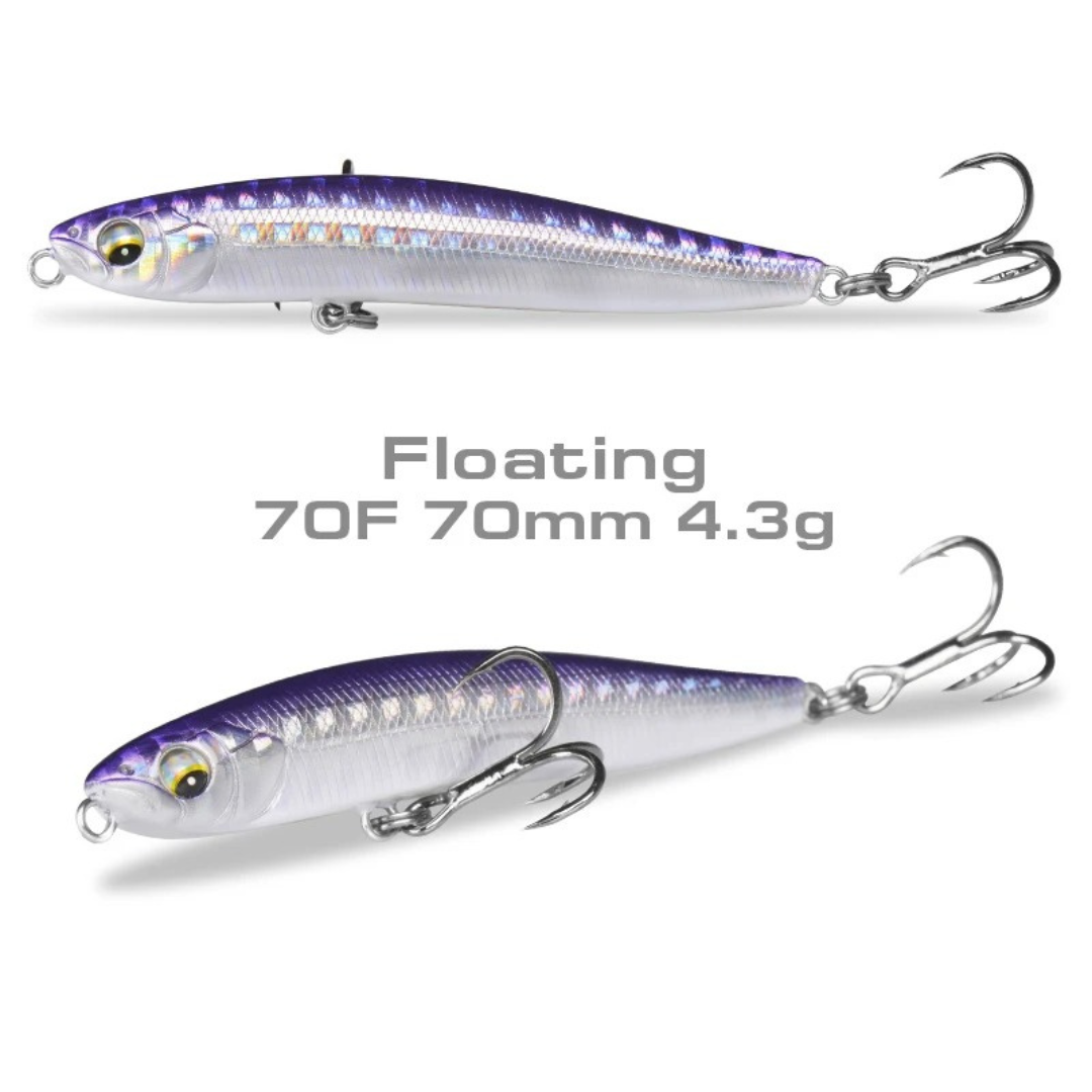 Leurre Stickbait FS70 – 7cm Redoutable sur Perche, Truite et Black-Bass