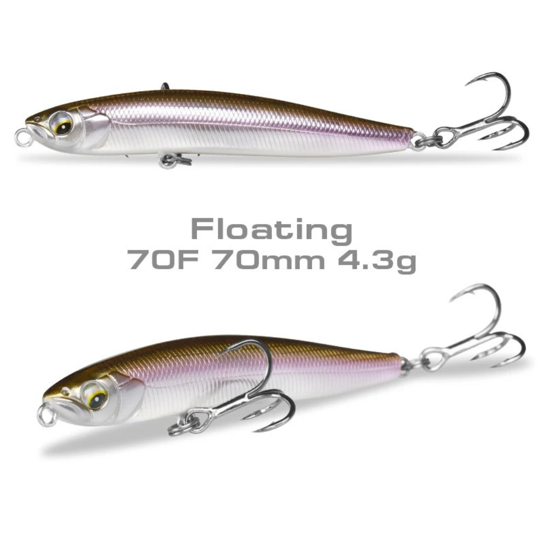 Leurre Stickbait FS70 – 7cm Redoutable sur Perche, Truite et Black-Bass