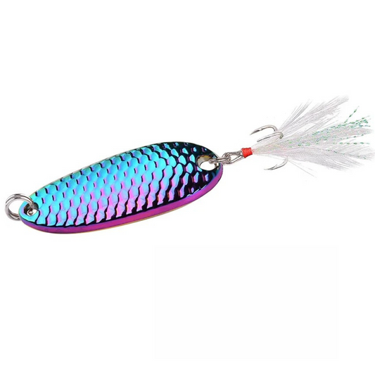 Cuillère de pêche en métal coloré – Leurres Spinner Wobbler de 1,5g à 20g pour eau douce et salée