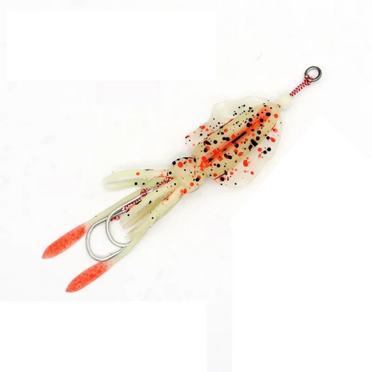 AS Soft Lure calmar jupes appât pêche – Leurre poulpe bateau pêche en mer