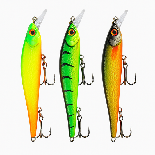 Lot de 3 Leurres Jerkbait Bar Brochet